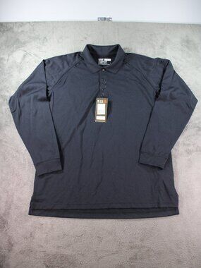 NWT Men's 511 Tactical Long Sleeve Utility Polo Dark Navy Size Large